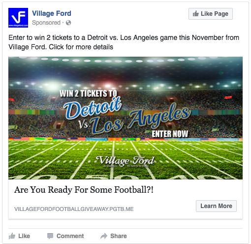 village ford - social media example